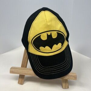 Vintage Batman Hat Cap Boys Kids Youth Strapback DC Comics Dark Knight Logo‎